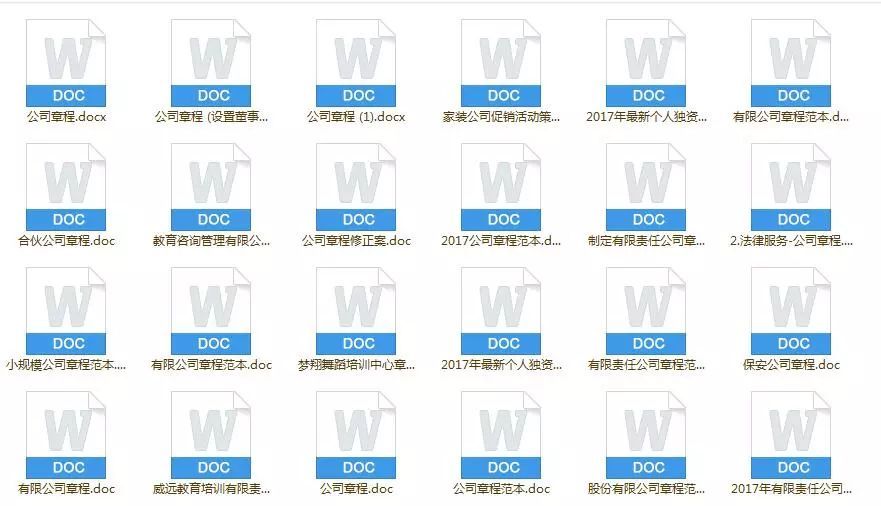 公司章程模板（480套学员股权方案大全+280套最新